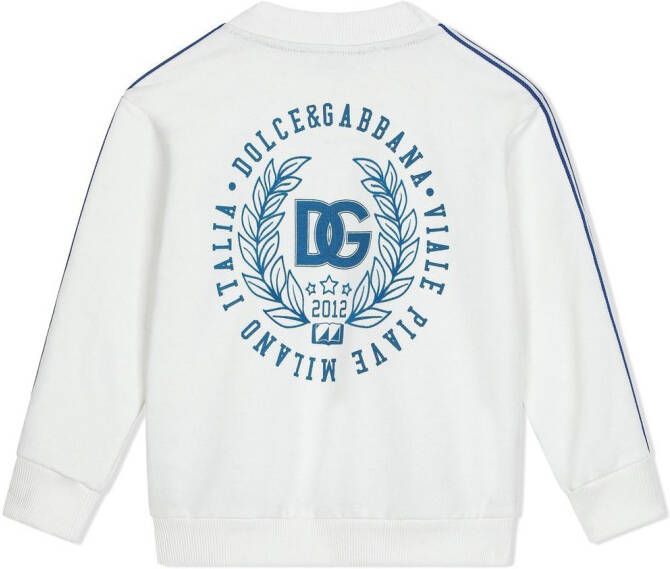 Dolce & Gabbana Kids Sweater met logoprint Wit