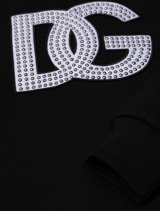 Dolce & Gabbana Kids Sweater met studs Zwart