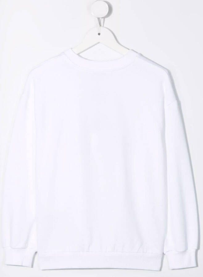 Dolce & Gabbana Kids Sweater met tekst Wit
