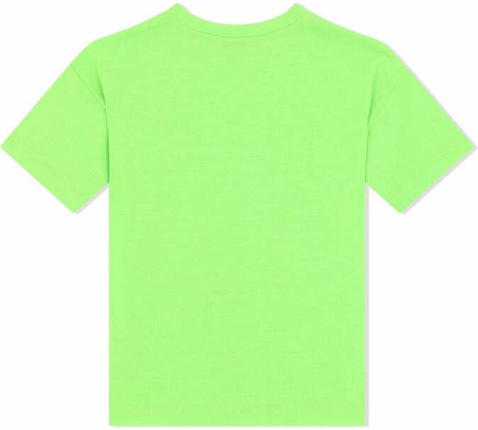 Dolce & Gabbana Kids T-shirt met geborduurd logo Groen