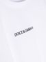 Dolce & Gabbana Kids T-shirt met geborduurd logo Wit - Thumbnail 3