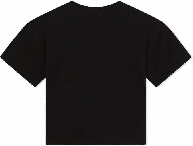 Dolce & Gabbana Kids T-shirt met geborduurd logo Zwart