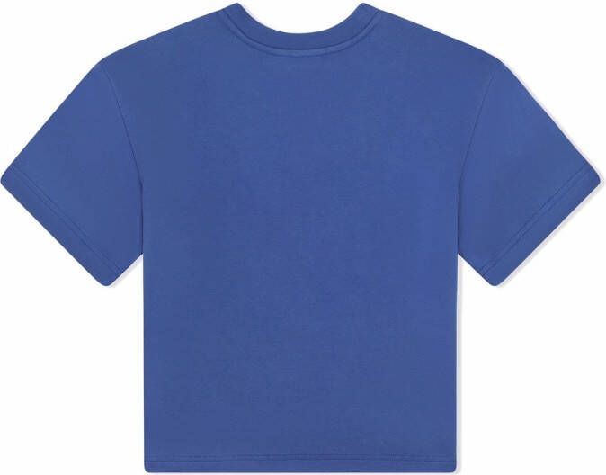 Dolce & Gabbana Kids T-shirt met logo Blauw