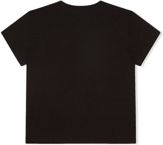 Dolce & Gabbana Kids T-shirt met logopatch Zwart
