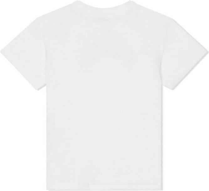 Dolce & Gabbana Kids T-shirt met logoprint Wit