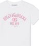 Dolce & Gabbana Kids Katoenen T-shirt met logo Wit - Thumbnail 3