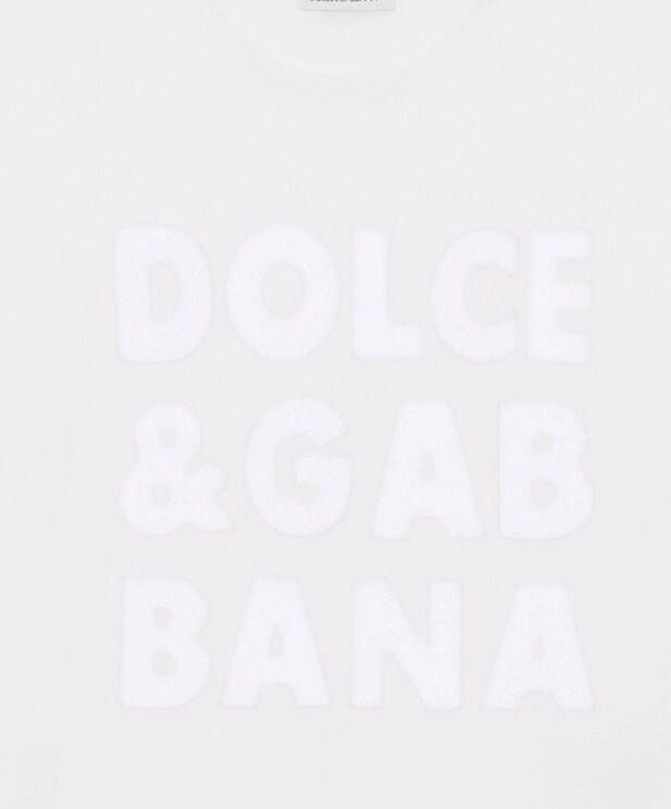 Dolce & Gabbana Kids T-shirt met logo Wit