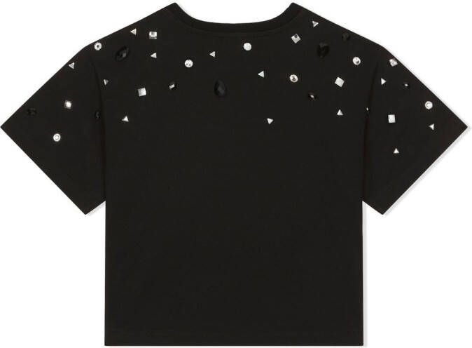 Dolce & Gabbana Kids T-shirt met logoprint Zwart