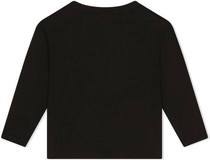 Dolce & Gabbana Kids T-shirt met logoprint Zwart