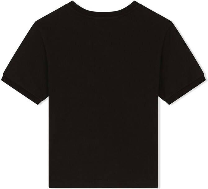 Dolce & Gabbana Kids Sweater met logoprint Zwart