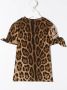 Dolce & Gabbana Kids T-shirt met luipaardprint Bruin - Thumbnail 2