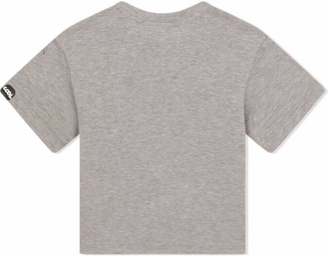 Dolce & Gabbana Kids T-shirt met patch Grijs