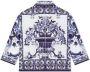 Dolce & Gabbana Kids Popeline shirt met print Blauw - Thumbnail 2