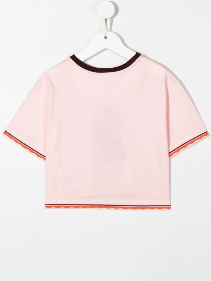 Dolce & Gabbana Kids T-shirt met print Roze