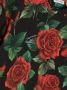 Dolce & Gabbana Kids T-shirt met roosprint Zwart - Thumbnail 3