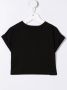 Dolce & Gabbana Kids T-shirt met stras logo Zwart - Thumbnail 2