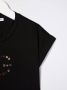Dolce & Gabbana Kids T-shirt met stras logo Zwart - Thumbnail 3