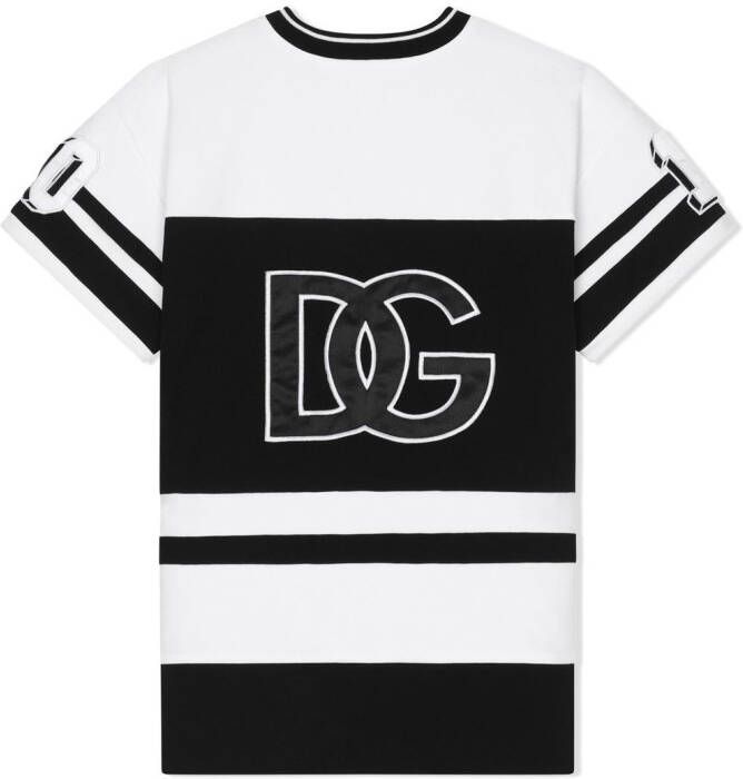 Dolce & Gabbana Kids Jurk met logopatch Zwart