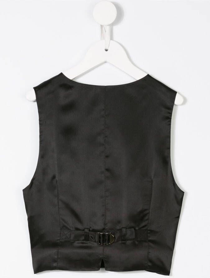Dolce & Gabbana Kids tailored double-breasted waistcoat Zwart