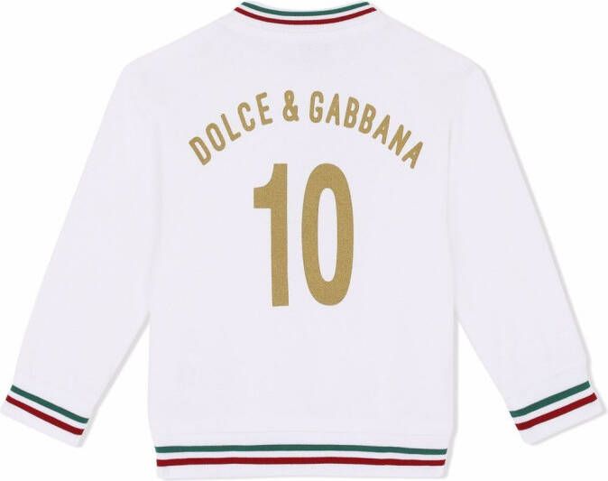 Dolce & Gabbana Kids Top met logo Wit