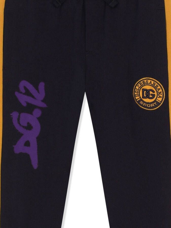 Dolce & Gabbana Kids Trainingsbroek met logopatch Zwart