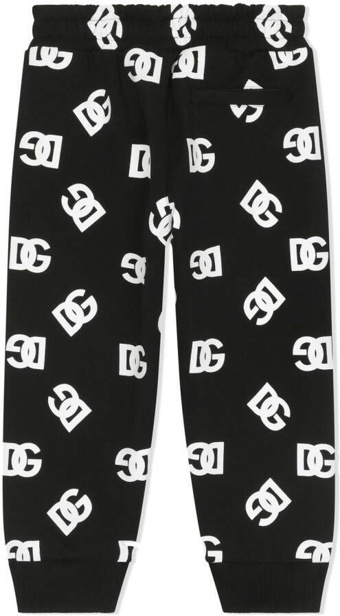 Dolce & Gabbana Kids Trainingsbroek met DG-logo Zwart