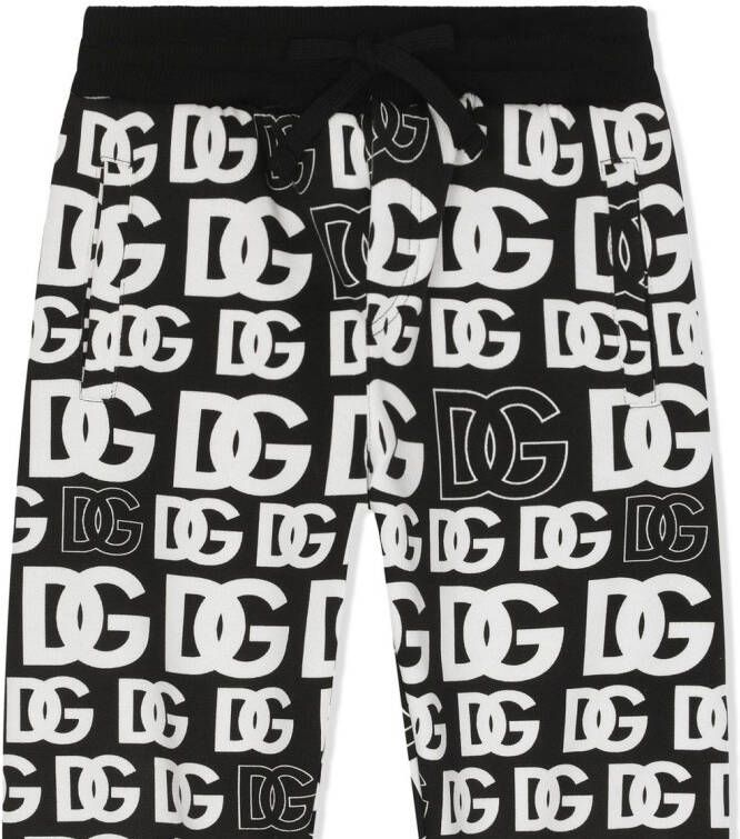 Dolce & Gabbana Kids Trainingsbroek met logoprint Zwart