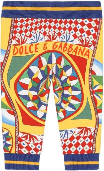 Dolce & Gabbana Kids Trainingsbroek met print Blauw