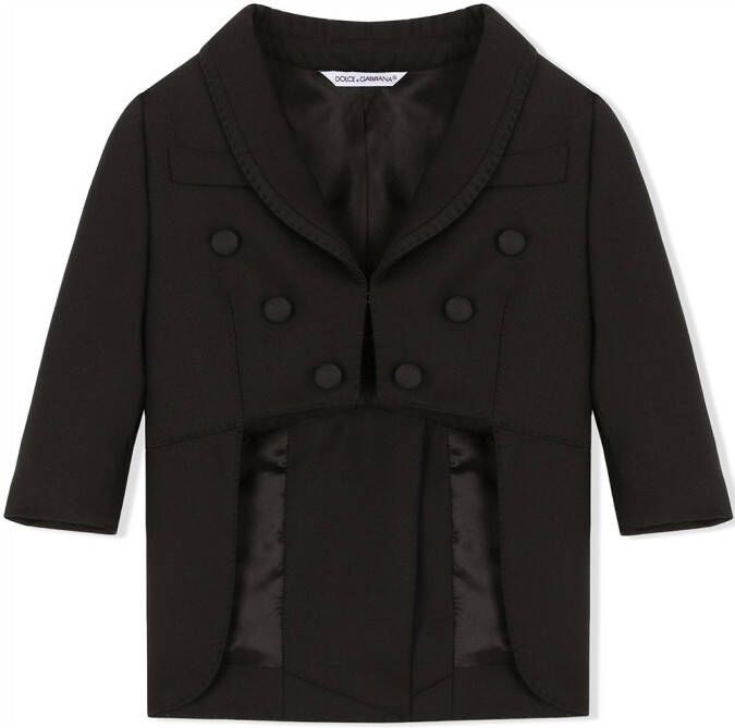 Dolce & Gabbana Kids Trainingspak van wolmix Zwart