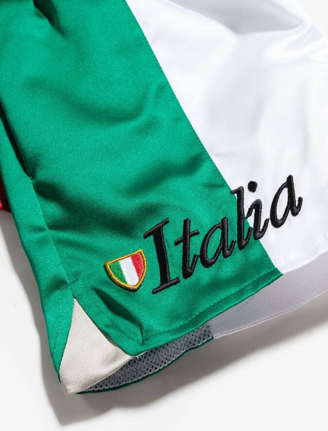 Dolce & Gabbana Kids Trainingsshorts verfraaid met vlag Wit