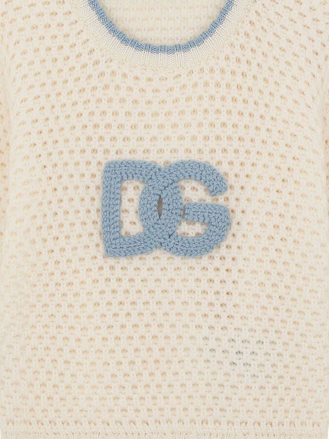 Dolce & Gabbana Kids Trui met geborduurd logo Wit