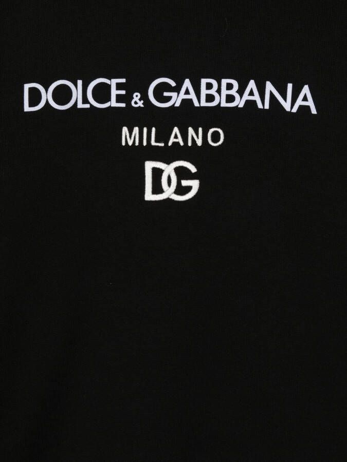 Dolce & Gabbana Kids Trui met geborduurd logo Zwart