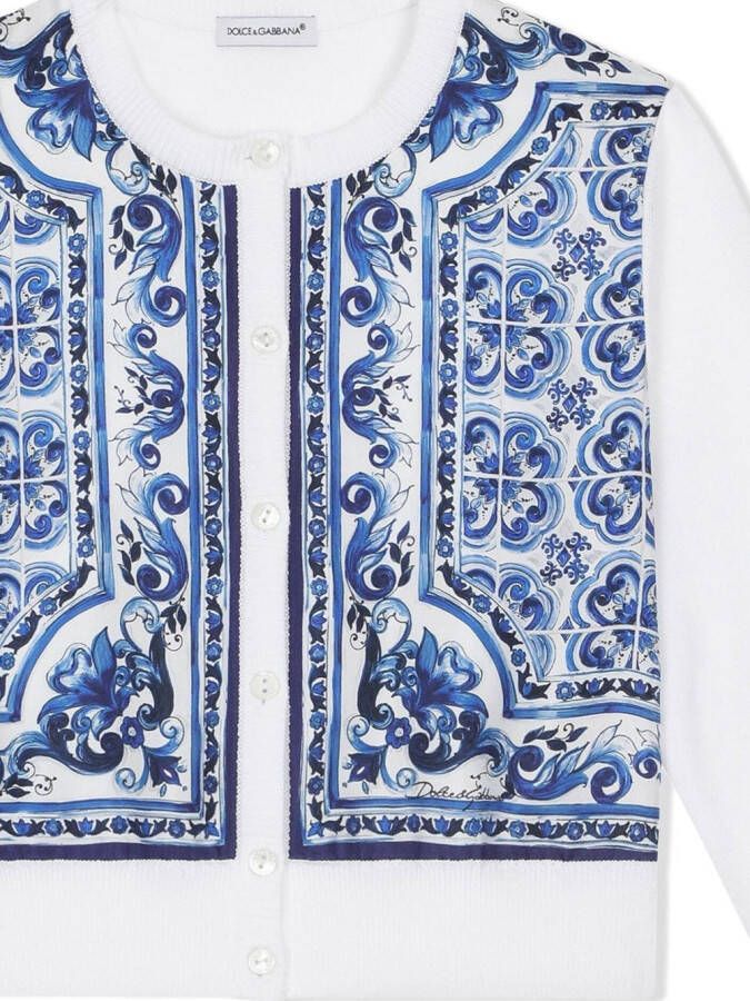 Dolce & Gabbana Kids Vest met print Wit