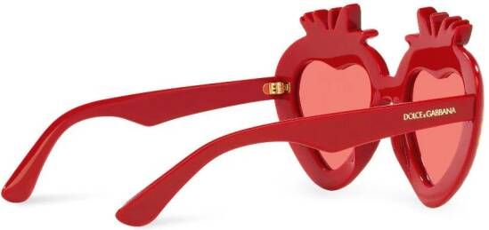 Dolce & Gabbana Kids Zonnebril met aardbei montuur Rood