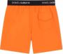 Dolce & Gabbana Kids Zwembroek met geborduurd logo Oranje - Thumbnail 2