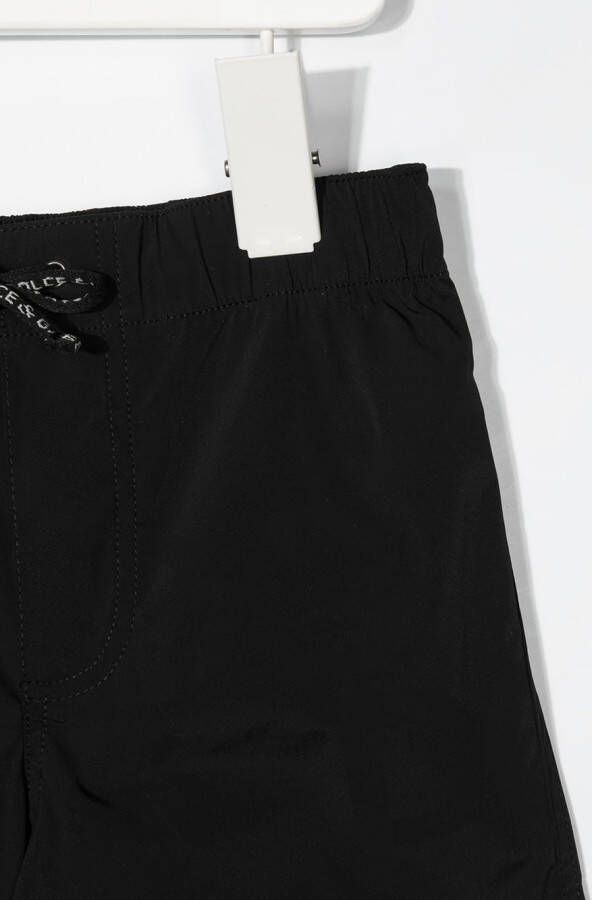 Dolce & Gabbana Kids Zwembroek met logopatch Zwart