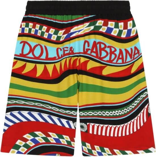 Dolce & Gabbana Kids Zwembroek met logoprint Veelkleurig