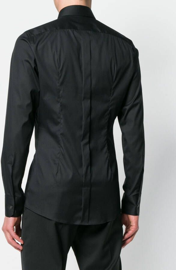 Dolce & Gabbana klassiek op maat gemaakt shirt Zwart