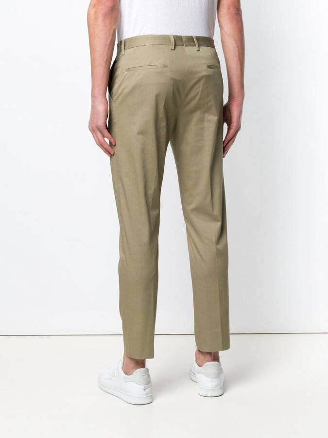 Dolce & Gabbana Chino met logo-label Groen