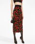 Dolce & Gabbana Kokerrok met bloemenprint Zwart - Thumbnail 5