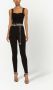Dolce & Gabbana Gedrapeerde tulen korset top Zwart - Thumbnail 3