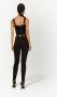 Dolce & Gabbana Gedrapeerde tulen korset top Zwart - Thumbnail 4
