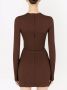 Dolce & Gabbana Korset top met lange mouwen Bruin - Thumbnail 4