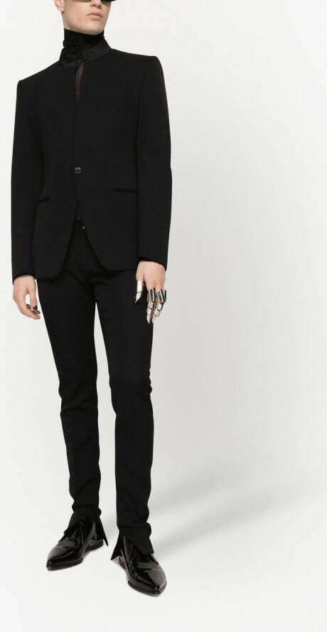 Dolce & Gabbana Kraagloze blazer Zwart