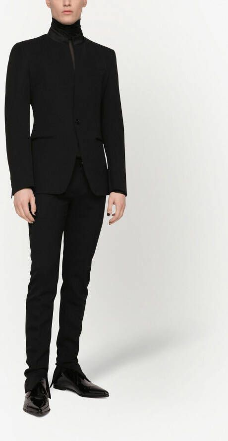 Dolce & Gabbana Kraagloze blazer Zwart