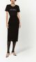 Dolce & Gabbana Midi-rok met bloemenkant Zwart - Thumbnail 3