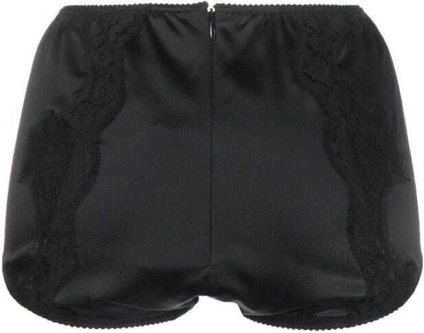 Dolce & Gabbana Slip met kanten detail Zwart