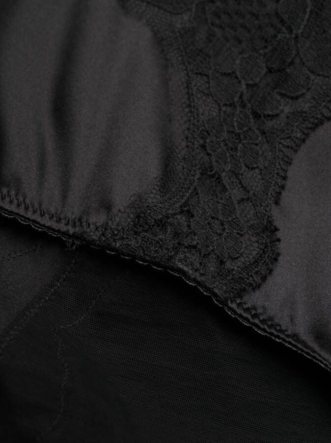 Dolce & Gabbana Slip met kanten detail Zwart