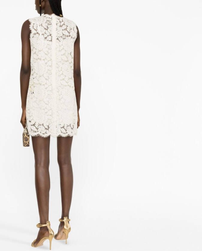 Dolce & Gabbana Mouwloze mini-jurk Beige