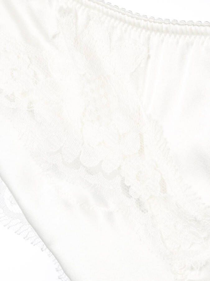 Dolce & Gabbana lace trim briefs Wit